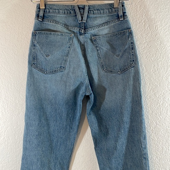 HUDSON JEANS Harlow Split Hem Ultrahigh Waist Cigarette Jeans in Stellar NEW - Picture 8 of 16